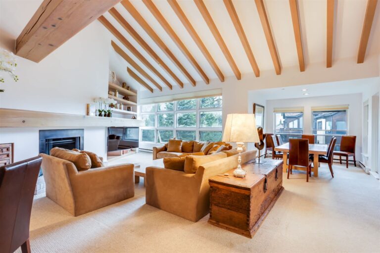 Living Room, Gas Fire Place, Mountain Views